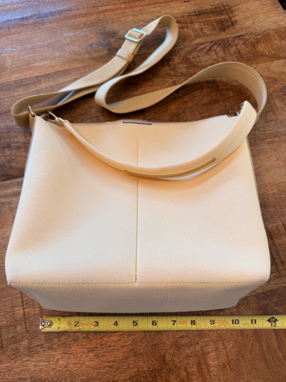 Rothy's light/ soft baby yellow Canvas Crossbody Shoulder Bag